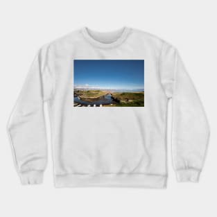 The mermaid at Seaton Sluice Harbour Crewneck Sweatshirt